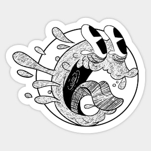 Nasty Cartoon Slime Sticker